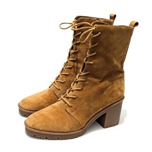 Whimsygoth Boots Vince Henderson Lace Up Suede Combat Booties